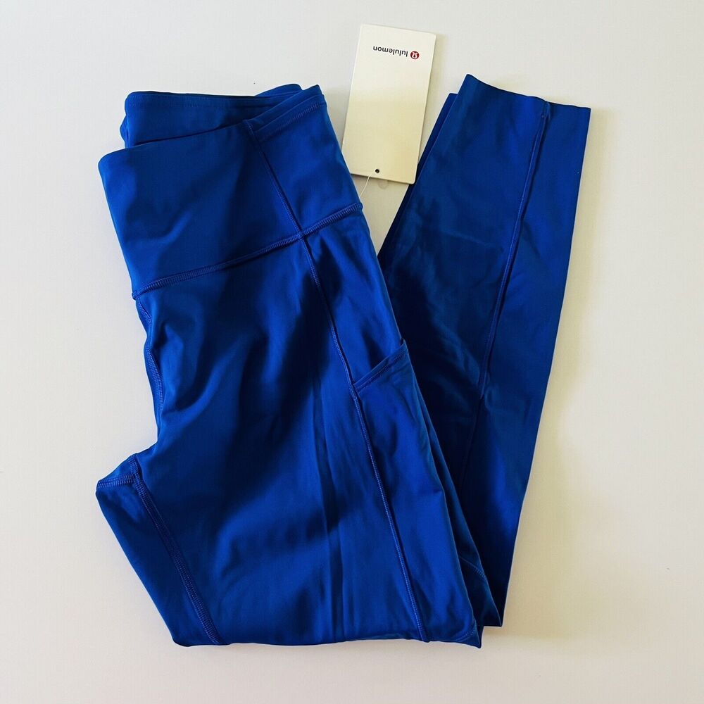 LULULEMON ATHLETICA Air Force Blue F & F HR Tight 25" Leggings - US 10
